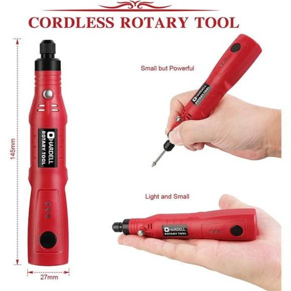 Mini Cordless Rotary Tool,3-Speed Power Rotary Tool Equipped with USB Charging - Picture 4 of 7